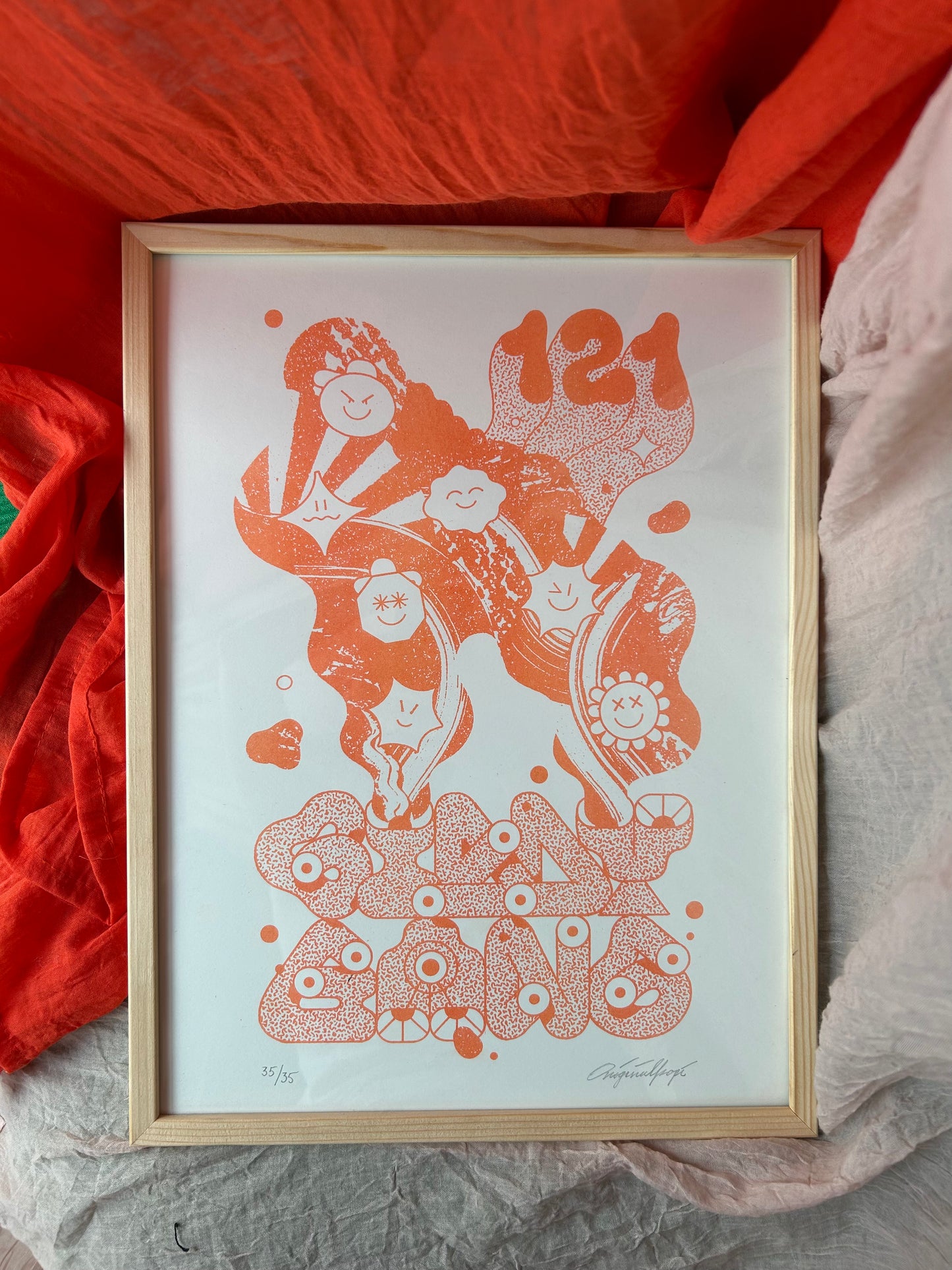 GIDDY x CLUB 121 riso-print